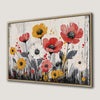 Vibrant Abstract Flower Painting Canvas Print