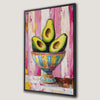 Vibrant Avocado Pink Canvas Print for Kitchen and Dining