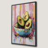 Vibrant Avocado Themed Canvas Print for Modern Kitchens