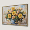 Vibrant Blooming Flowers in Vase Canvas Print Home Decor