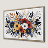 Vibrant Blooms Framed Canvas Print for Bright Decor