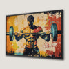 Vibrant Bodybuilding Canvas Print for Modern Home Gym