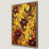 Vibrant Bohemian Floral Canvas Print Framed Art