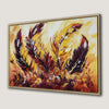 Vibrant Boho Feather Art Framed Canvas Print