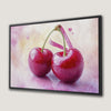 Vibrant Cherry Art Framed Canvas Print for Modern Decor