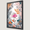 Vibrant Coral Reef Art Poster with Tropical Fish