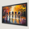 Vibrant Cycling Race Art Poster - Autumn Sports Decor