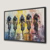 Vibrant Cycling Race Canvas Print for Sporty Decor