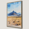 Vibrant Desert Landscape Majestic Mountains Canvas Print