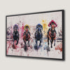 Vibrant Equestrian Jockey Canvas Print for Sporty Decor