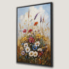 Vibrant Floral Art Framed Canvas Print Summer Decoration