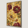 Vibrant Floral Art with Yellow and Red Flowers Canvas Print