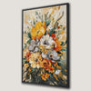 Vibrant Floral Bouquets Canvas Print with Orange and White Blooms