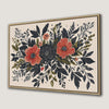 Vibrant Floral Design with Delicate Wildflowers Canvas Print