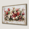 Vibrant Floral Elegance Canvas Print for Rustic Wall Decor