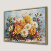 Vibrant Floral Fusion Flower Bouquet Canvas Print Art