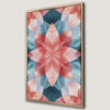 Vibrant Floral Geometric Pattern Canvas Print for Dining Room