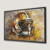 Vibrant Football Helmet Canvas Print for Modern Wall