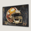 Vibrant Football Helmet Sports Canvas Print Art