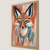 Vibrant Fox Ethnic Pattern Art Poster for Home Decor