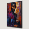Vibrant Gentleman with Wine Glass Canvas Print Art