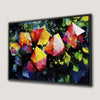Vibrant Geometric Abstract Canvas Print with Gem Shapes