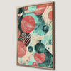 Vibrant Geometric Circles and Stripes Canvas Print