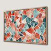 Vibrant Geometric Mosaic Pattern Canvas Print Decor