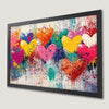 Vibrant Hearts Art Poster for Couples | Modern Wall Decor