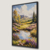 Vibrant Mountain Landscape Framed Canvas Print for Nature Decor