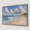 Vibrant Ocean Waves Canvas Print Seaside Art Decor