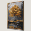 Vibrant Orange Leaf Tree Canvas Print Fall Landscape