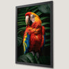 Vibrant Parrot Art Poster: Tropical Wall Decor for Nature Lovers
