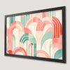 Vibrant Pastel Geometric Art Poster for Home Decor