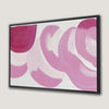 Vibrant Pink Abstract Canvas Print Chic Modern Wall Art
