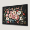 Vibrant Pink Flowers Canvas Print in Vase Artwork