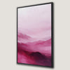 Vibrant Pink Landscape Framed Canvas Print