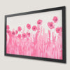 Vibrant Pink Poppies Art Poster for Botanical Home Decor