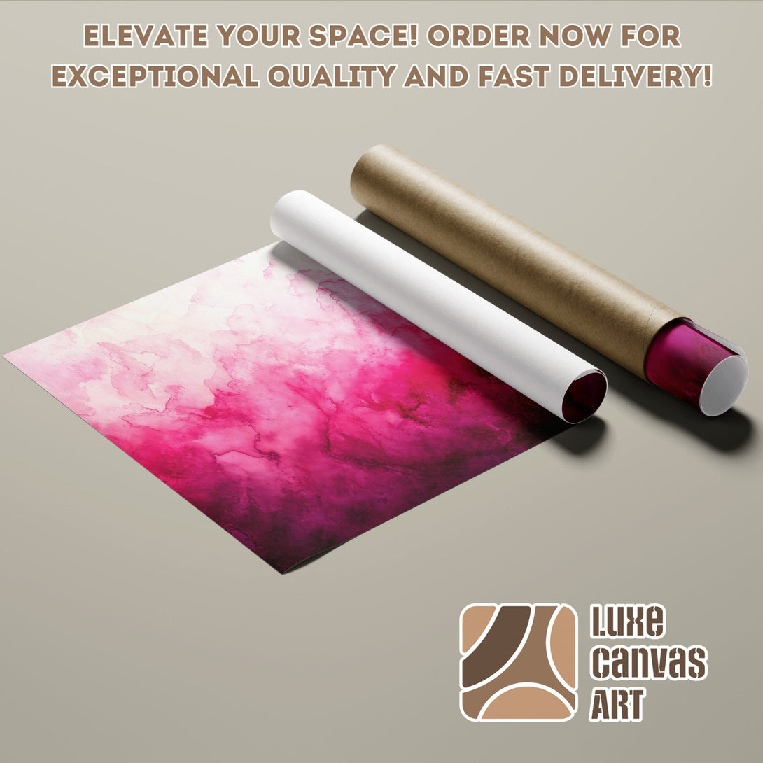 Abstract pink watercolor Poster Roll art, ready to elevate your space! Order now for fast delivery.