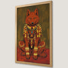 Vibrant Red Fox Art Poster for Bohemian Home Decor