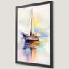 Vibrant Sailing Boat Art Poster for Coastal Decor