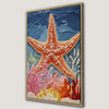 Vibrant Starfish and Coral Coastal Scene Canvas Print