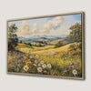 Vibrant Summer Landscape with Mountains Canvas Print