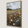 Vibrant Summer Meadow Canvas Print with Wildflowers