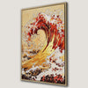 Vibrant Sunset Ocean Wave Canvas Print Art