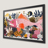 Vibrant Tropical Fish Art Poster for Coastal Decor