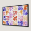 Vibrant Watercolor Canvas Print in Orange, Purple, Blue