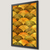 Vibrant Wave Pattern Art Poster - Yellow, Green, and Orange Design