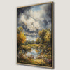 Vibrant Wilderness Landscape Green Forest Canvas Print