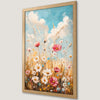 Vibrant Wildflower Art Poster for Rustic Home Decor